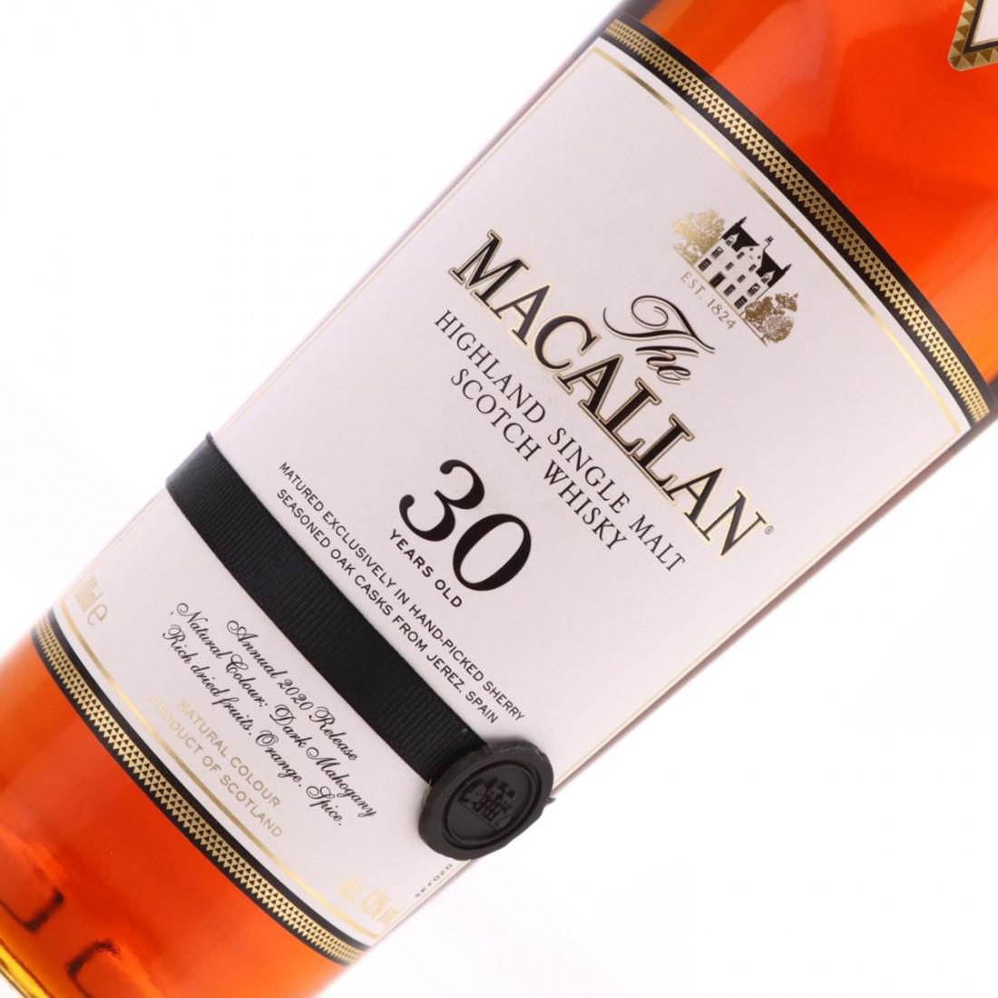 Macallan 30 Year Old Sherry Oak 2020 Release