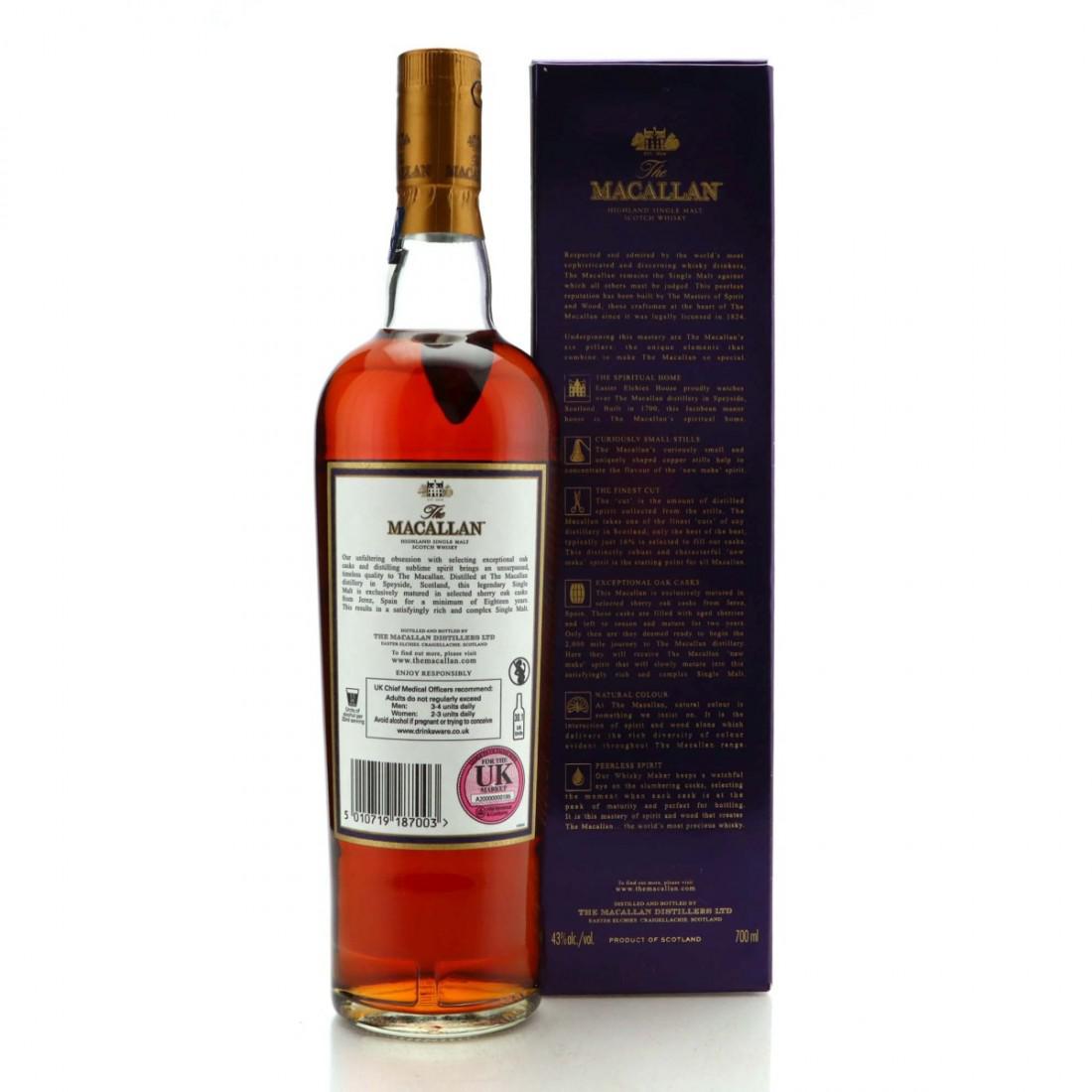 Macallan 18 Year Old 2017 Release