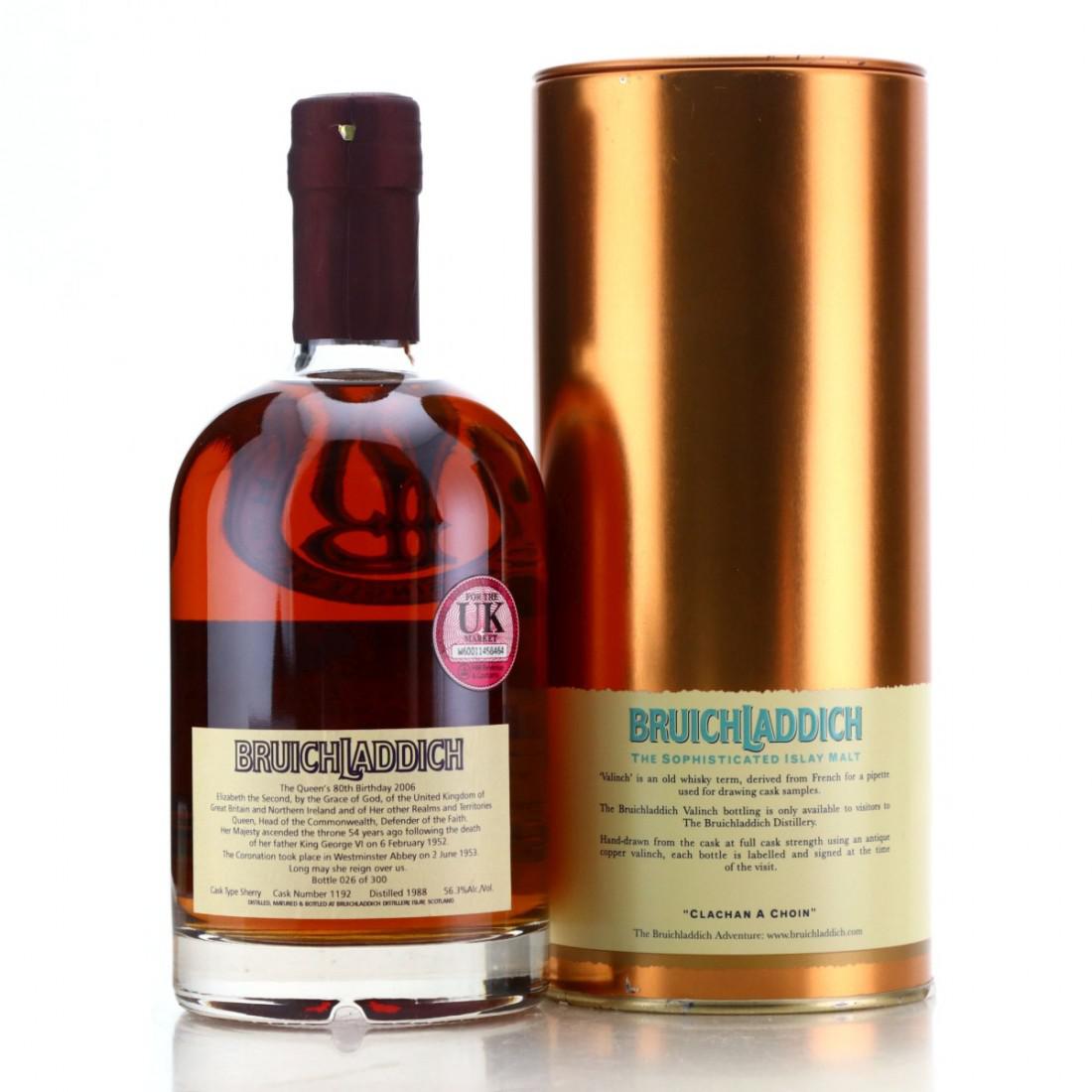 Bruichladdich 1988 Valinch 'Queens 80th Birthday'