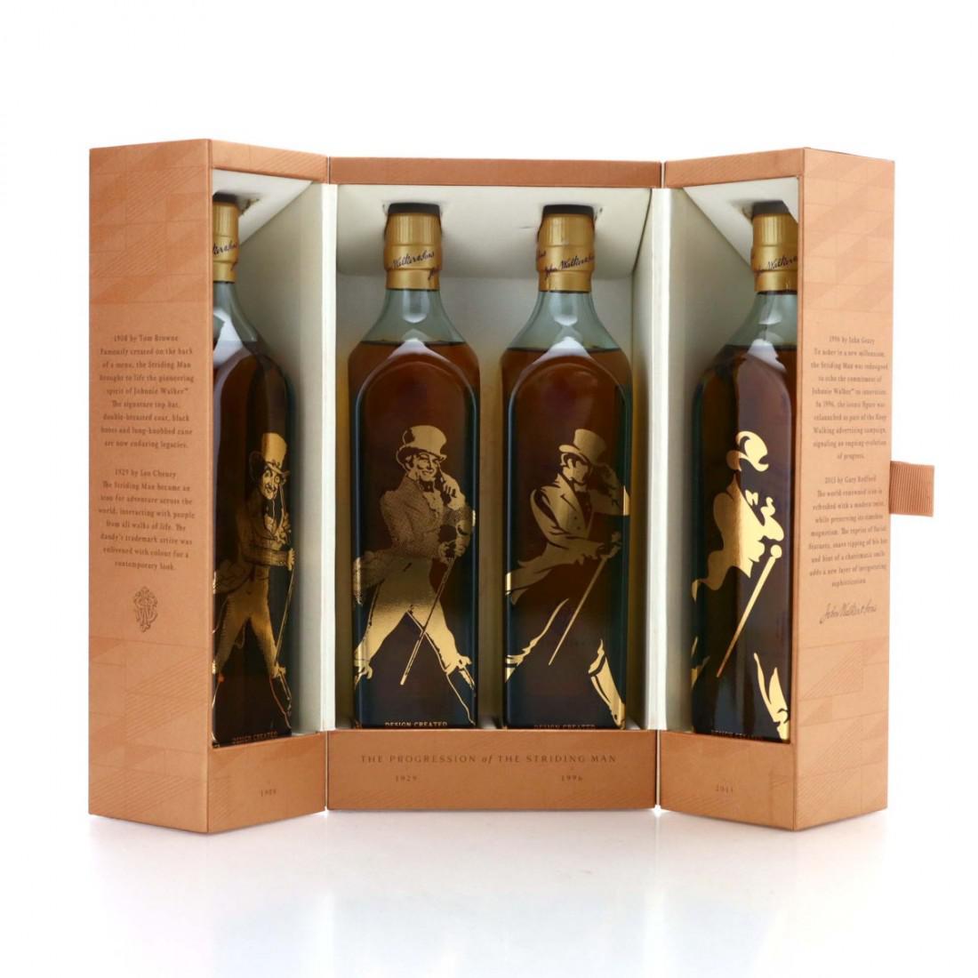 Johnnie Walker Blue Label Striding Man Collection 4 x 20cl
