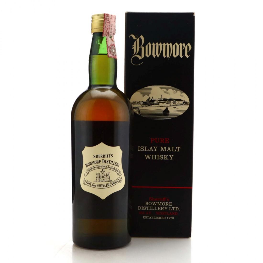 Bowmore 7 Year Old Sherriff's 1960s / Cogis Import