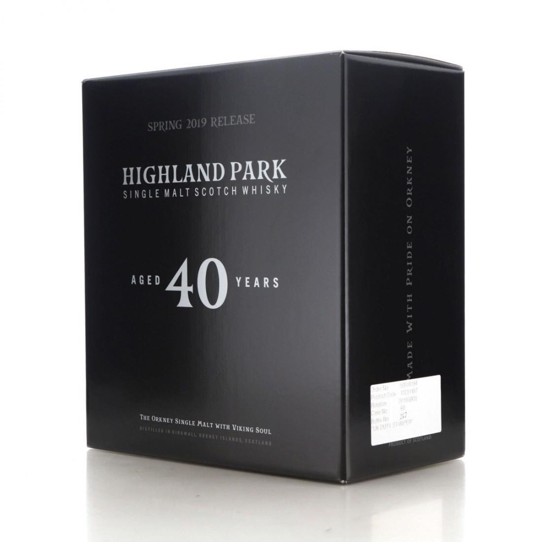 Highland Park 40 Year Old Spring 2019 Release