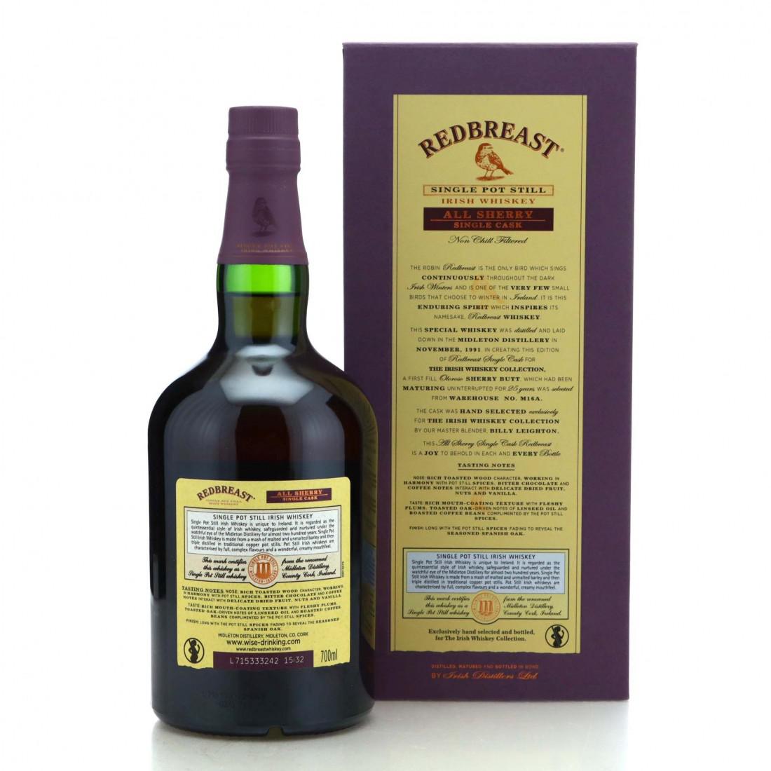 Redbreast 1991 All Sherry Single Cask 25 Year Old #42966 / The Loop