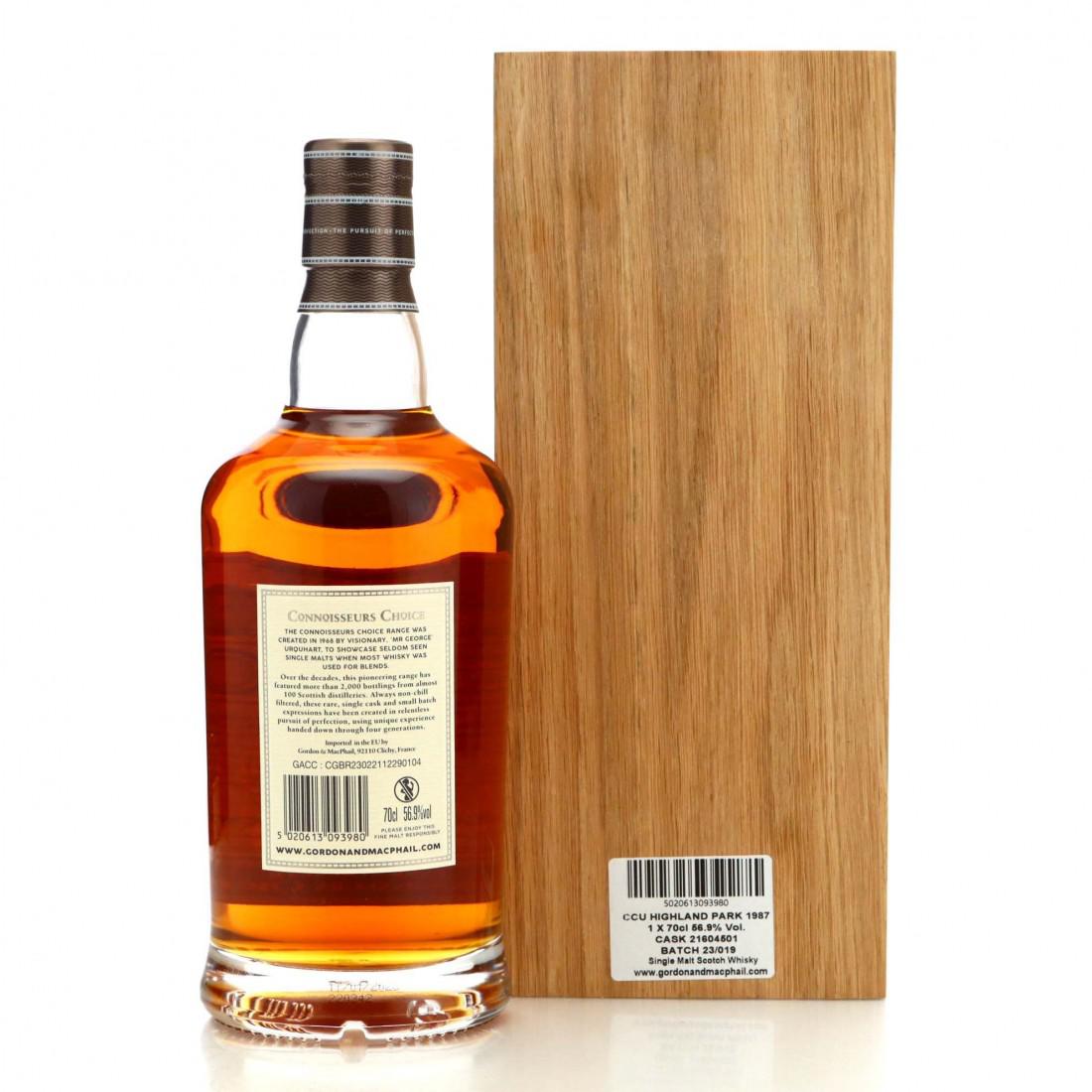 Highland Park 1987 Gordon and MacPhail 35 Year Old Batch #23/019