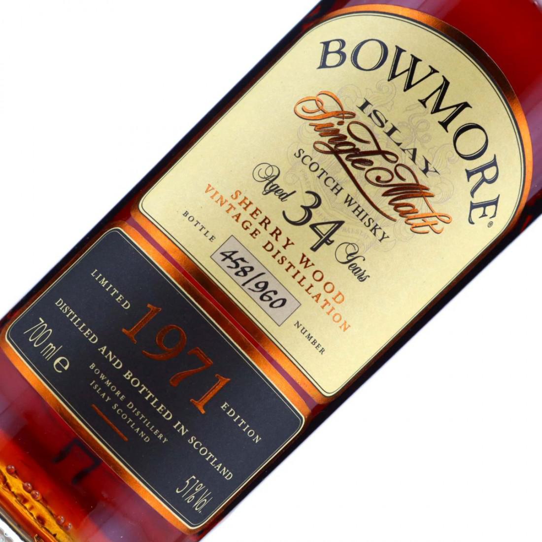 Bowmore 1971 Sherry Wood 34 Year Old