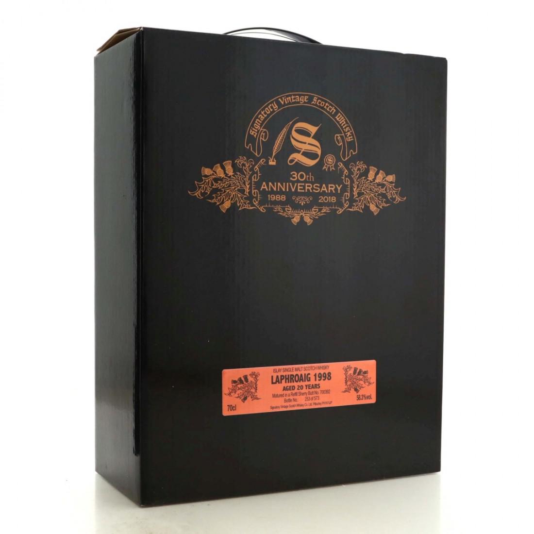 Laphroaig 1998 Signatory Vintage 20 Year Old Cask Strength / 30th Anniversary