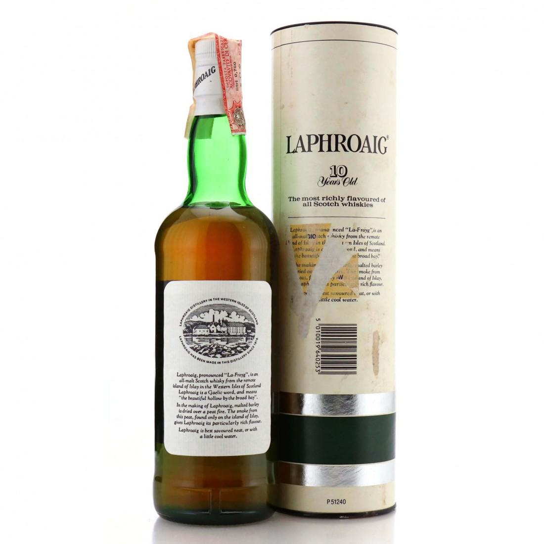 Laphroaig 10 Year Old 1980s / Cinzano Import