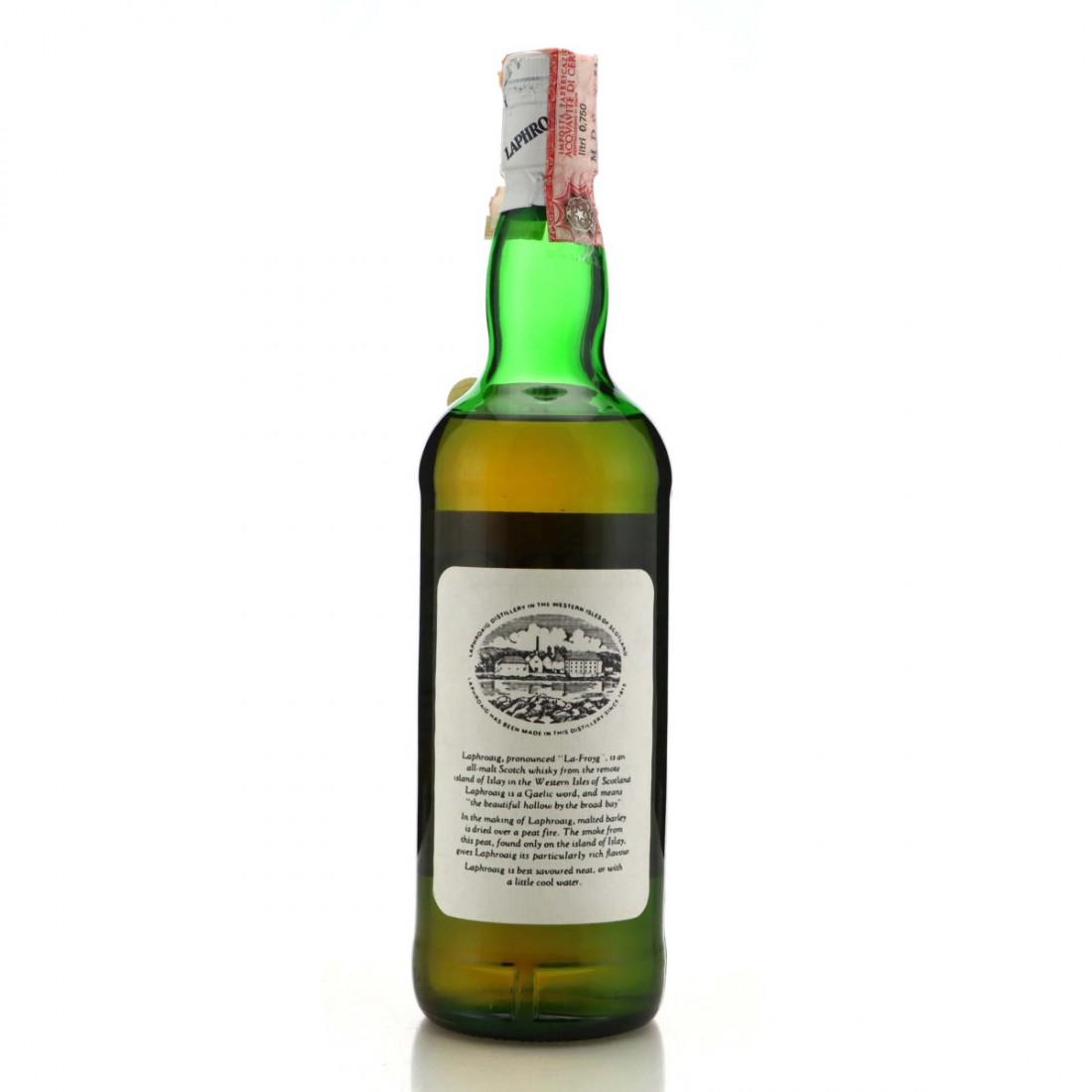 Laphroaig 10 Year Old 1980s / Cinzano Import