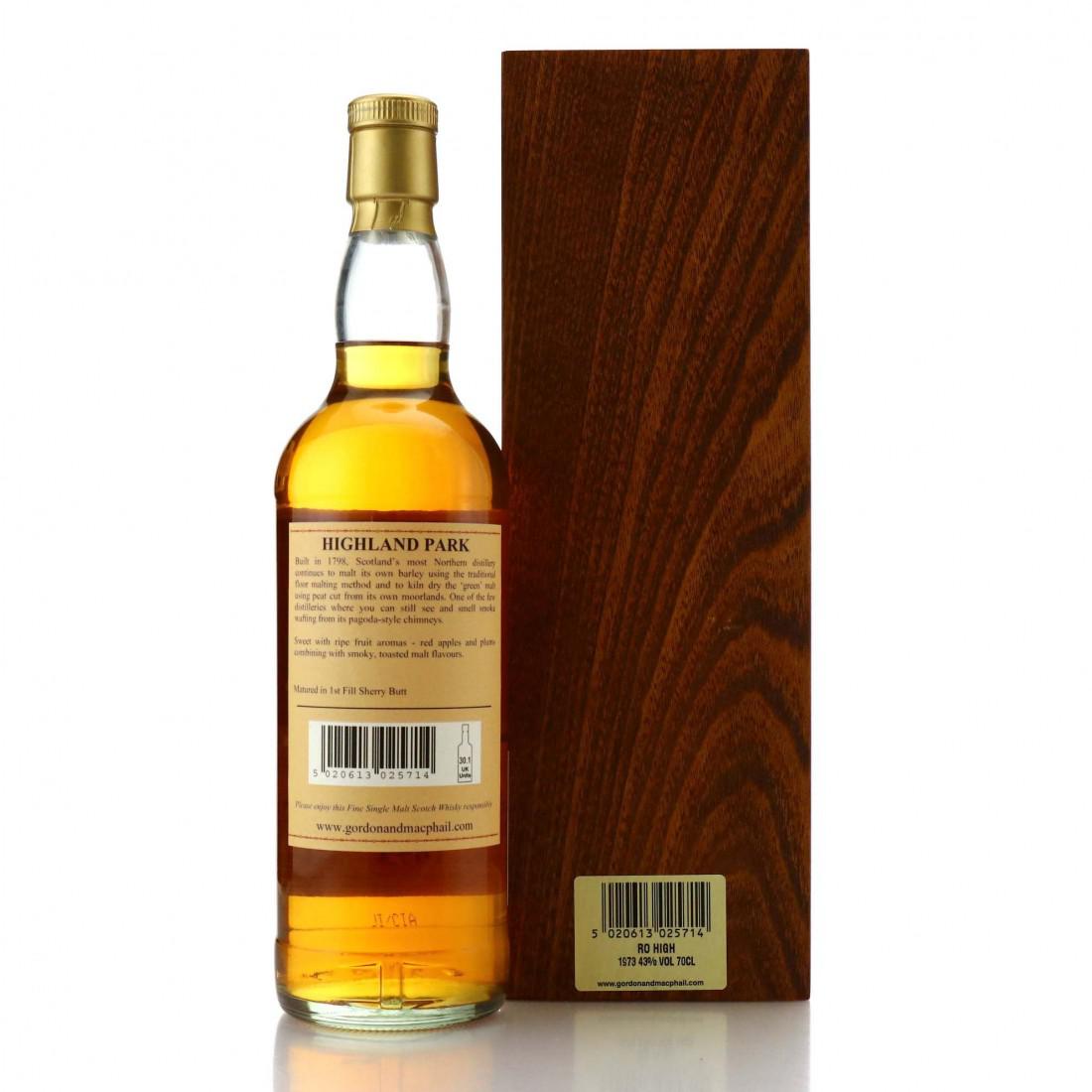 Highland Park 1973 Gordon and MacPhail Rare Old bottled 2009
