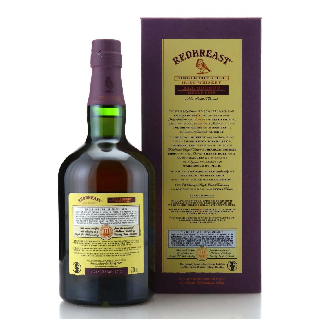 Redbreast 1997 All Sherry Single Cask #42884 / Celtic Whiskey Shop