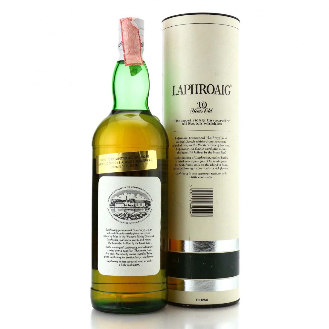 Laphroaig 10 Year Old pre-Royal Warrant 1 Litre 1990s