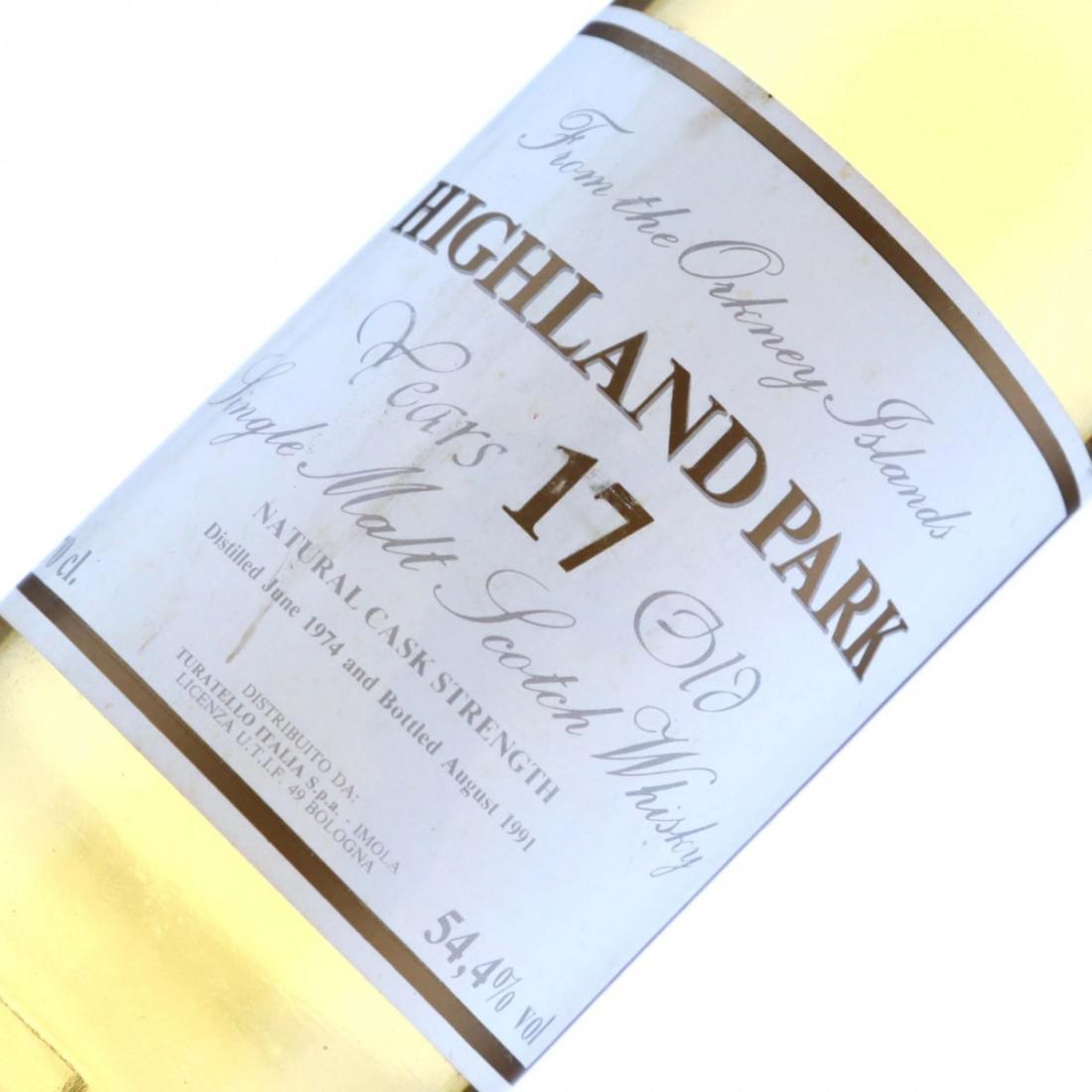 Highland Park 1974 Turatello 17 Year Old Cask Strength / Nadi Fiori Collection - Signed