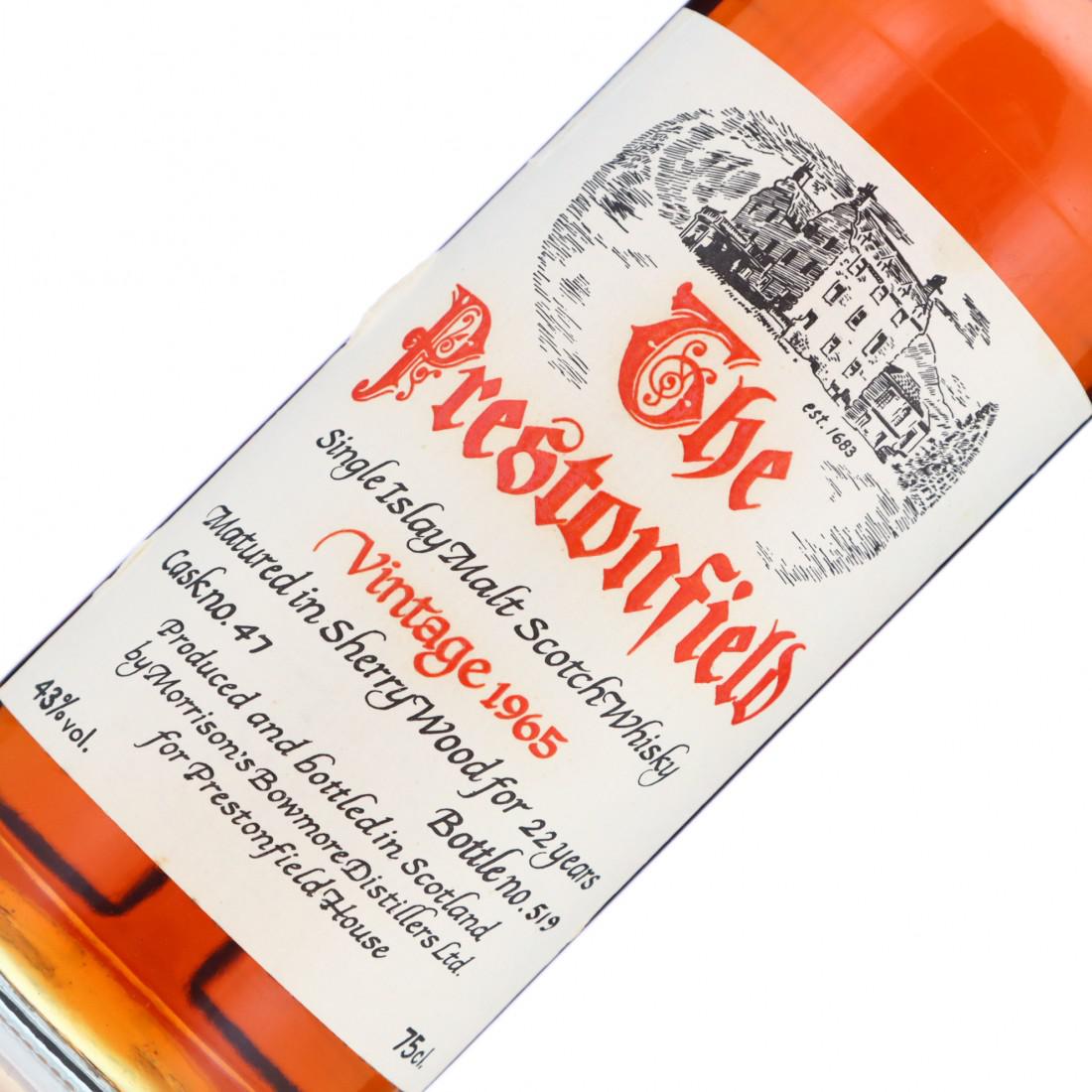 Bowmore 1965 Prestonfield House 22 Year Old