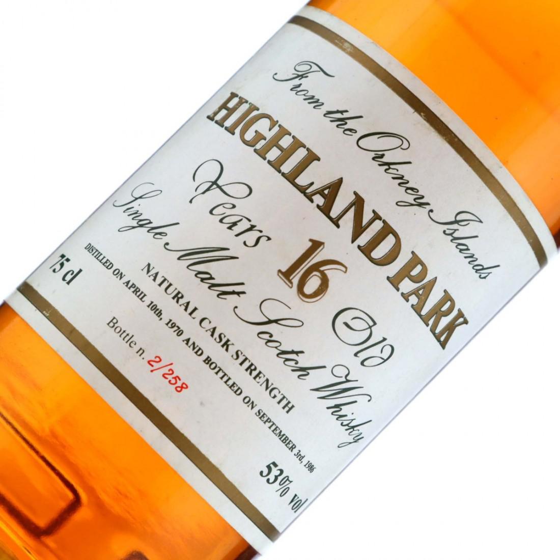 Highland Park 1970 Intertrade 16 Year Old Cask Strength / Nadi Fiori Collection - Signed