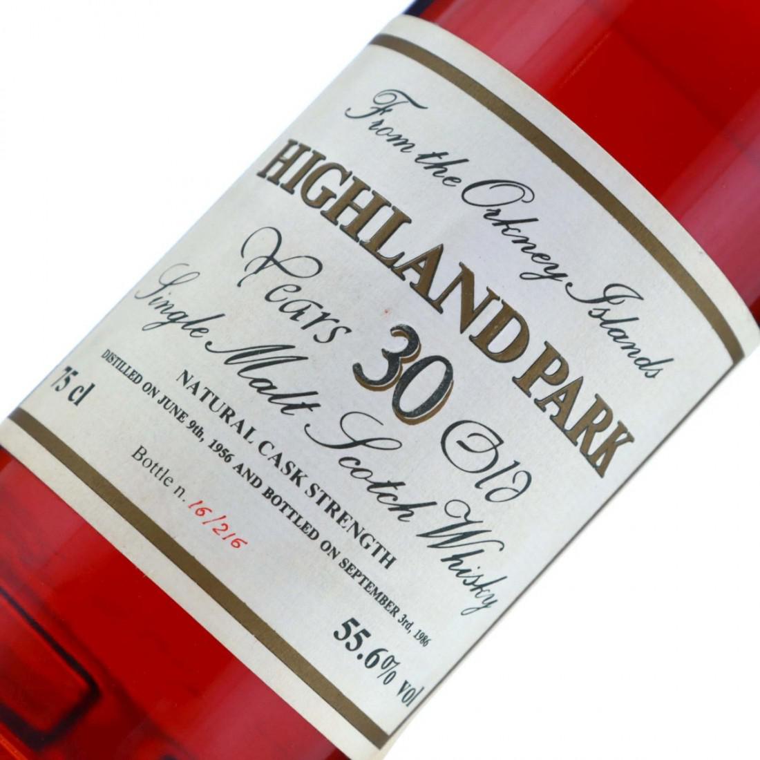 Highland Park 1956 Intertrade 30 Year Old Cask Strength / Nadi Fiori Collection - Signed