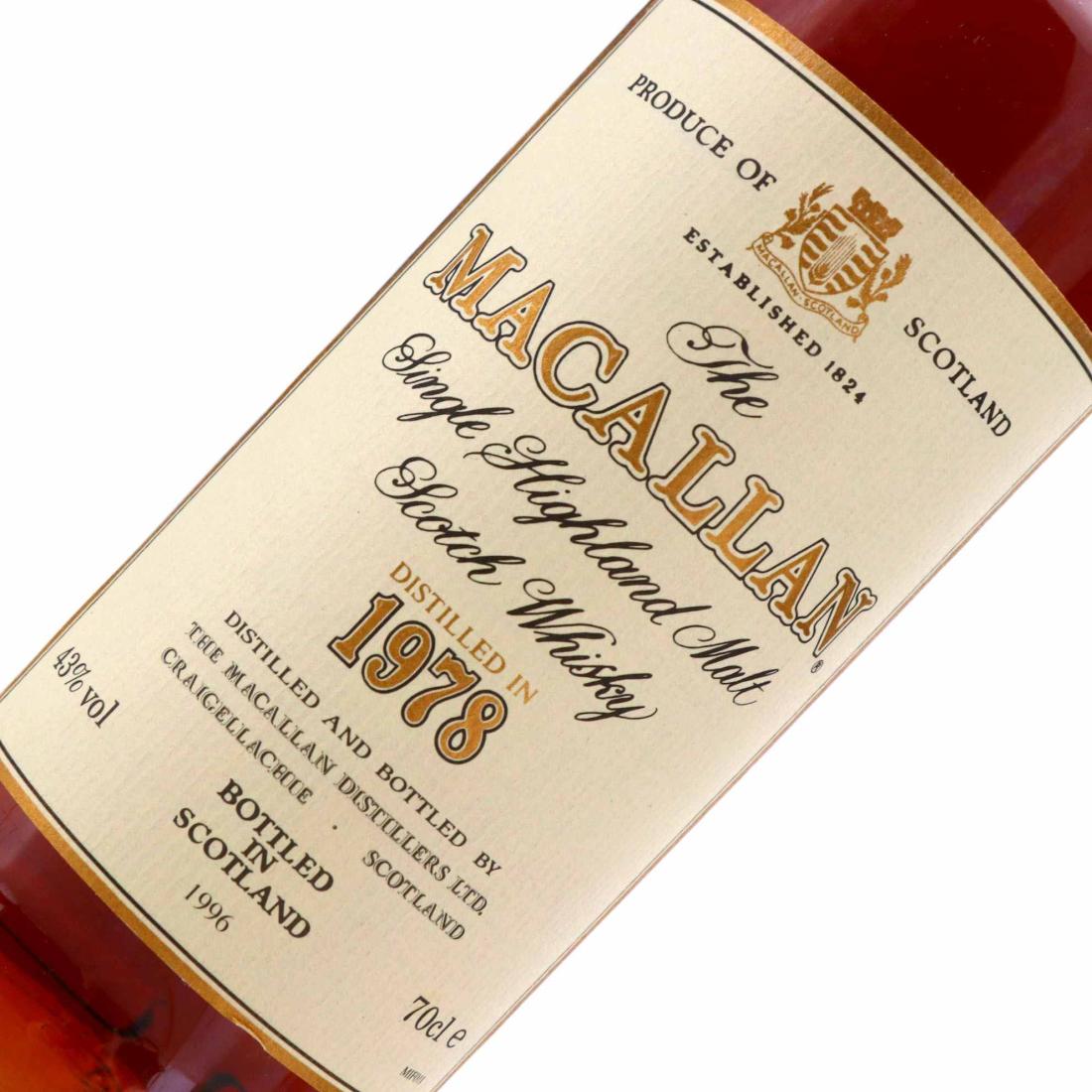 Macallan 1978 18 Year Old