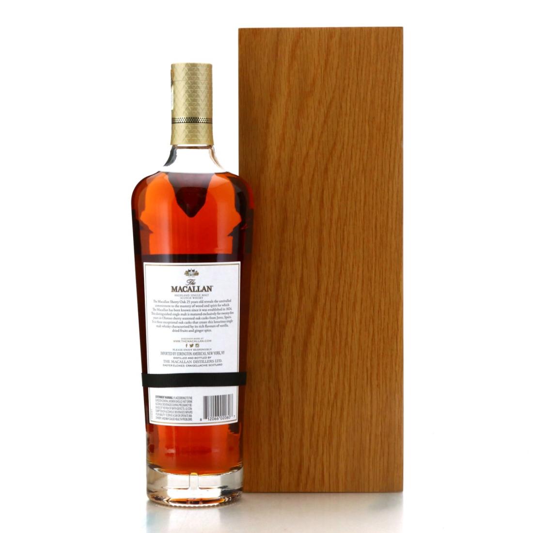 Macallan 25 Year Old Sherry Oak 2020 Release 75cl / US Import