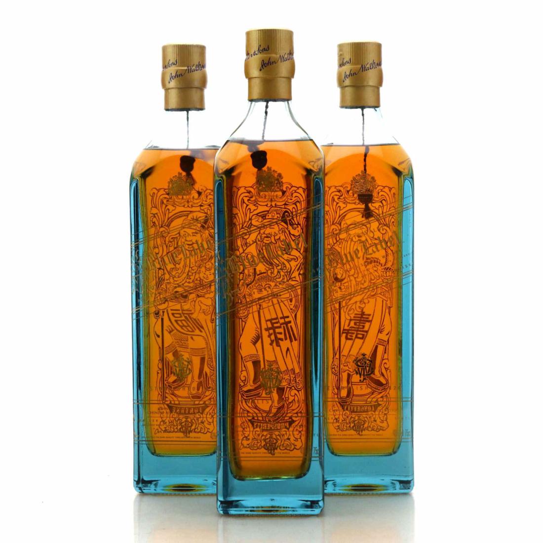 Johnnie Walker Blue Label Fu Lu Shou Collection 3 x 75cl