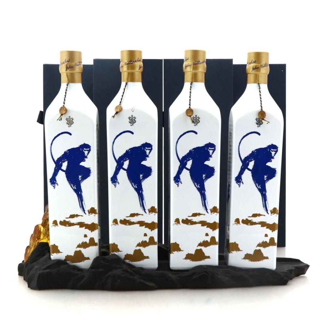 Johnnie Walker Blue Label Year of the Monkey 4 x 75cl / Taiwan - includes Display Stand