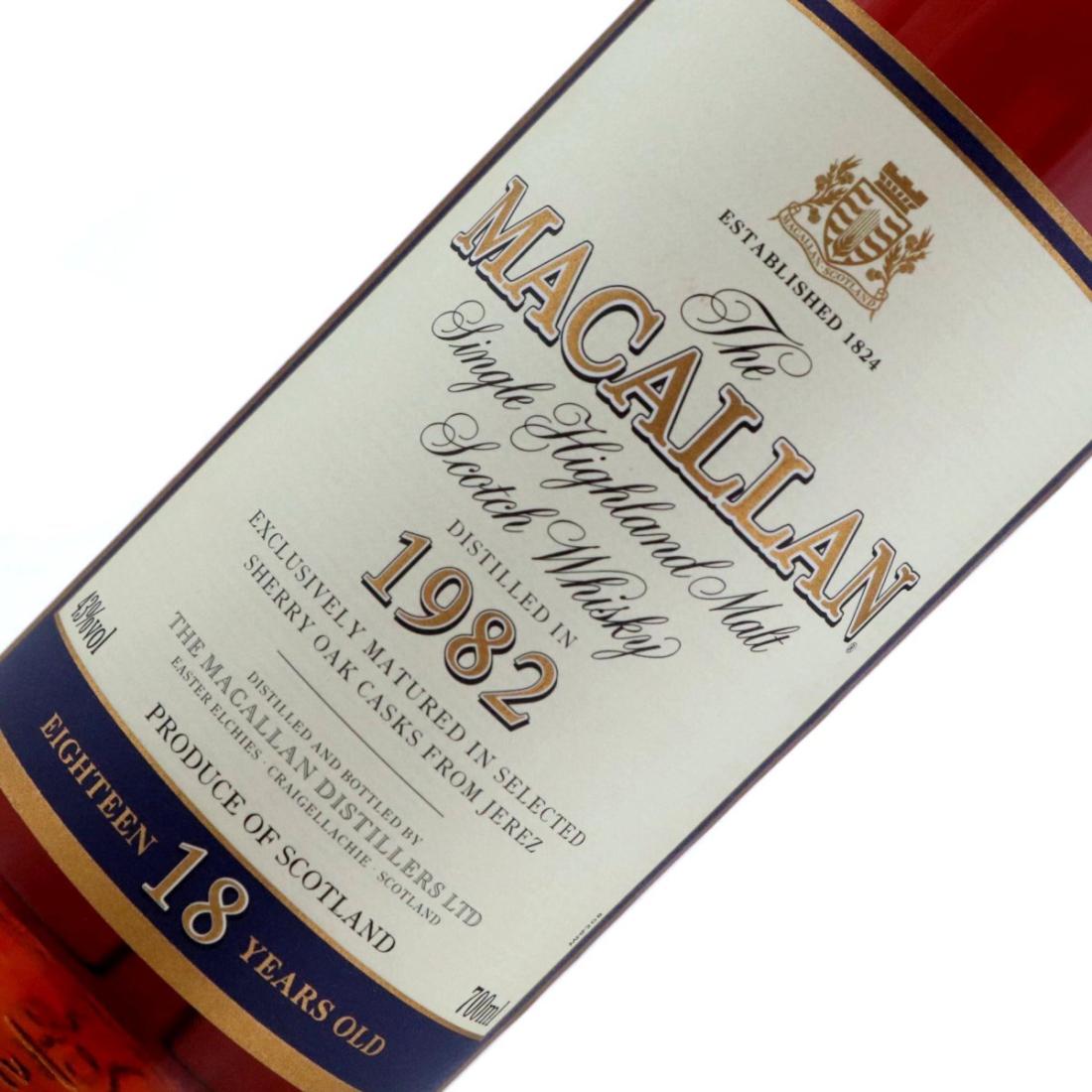 Macallan 1982 18 Year Old