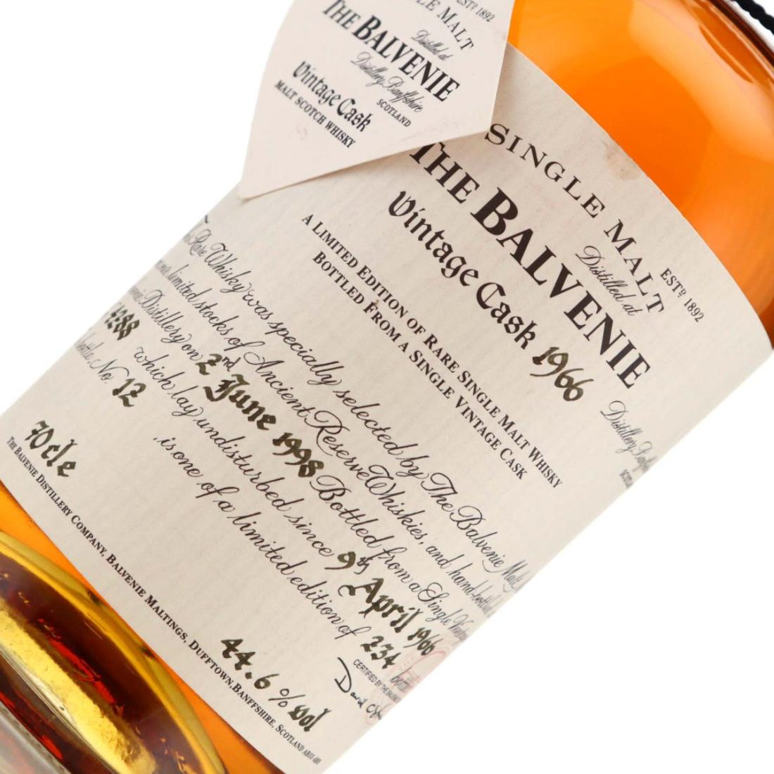 Balvenie 1966 Vintage Cask