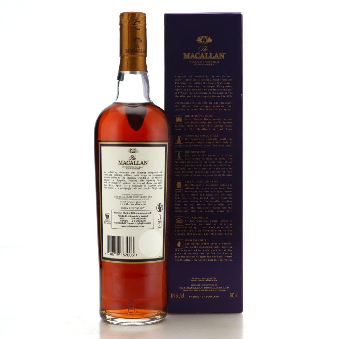 Macallan 1996 18 Year Old