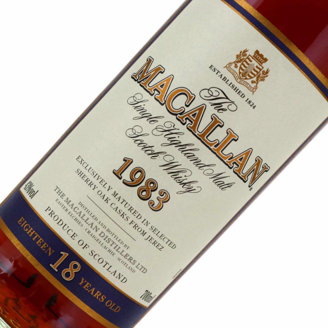 Macallan 1983 18 Year Old