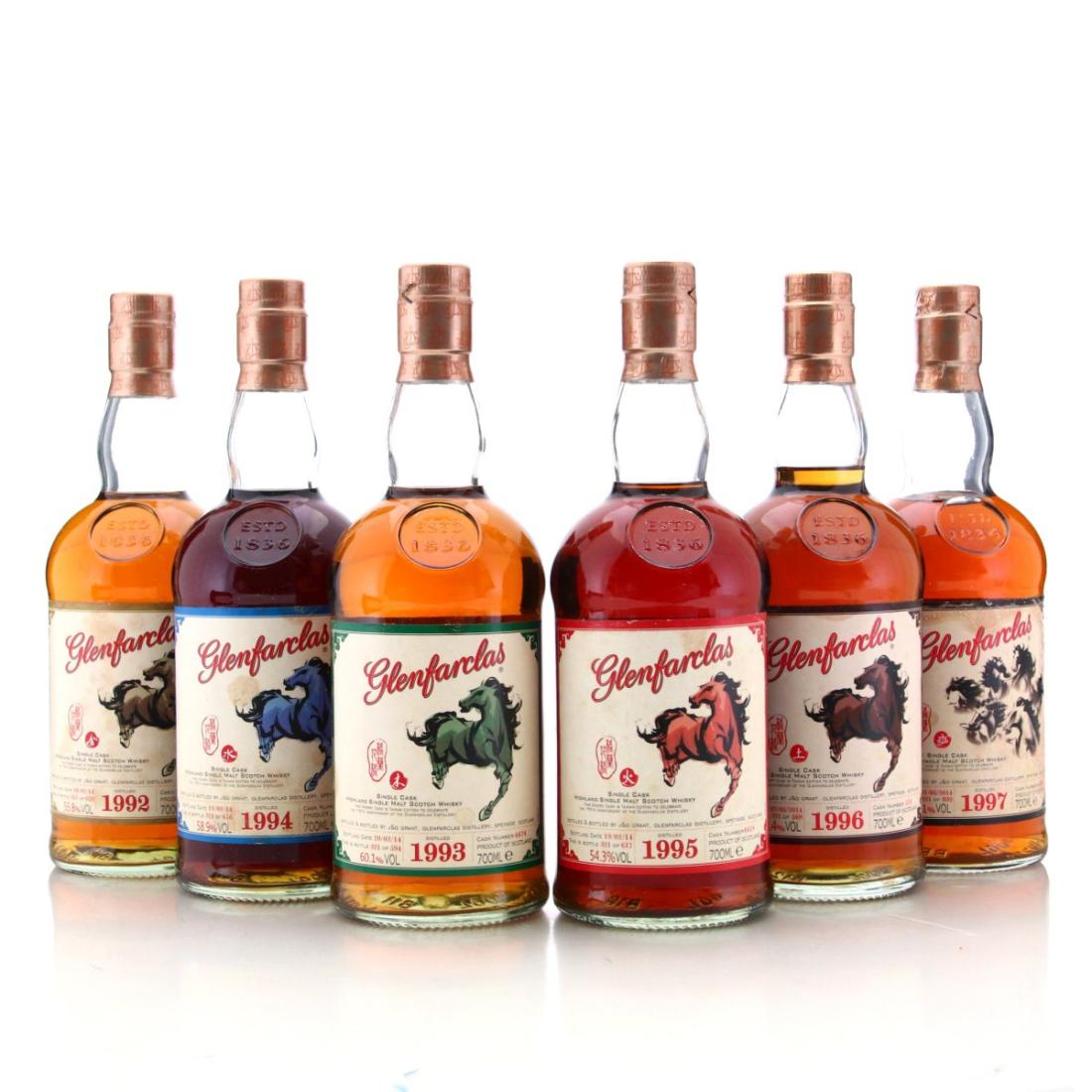 Glenfarclas Horse Series Single Casks x 6 - 178th Anniversary