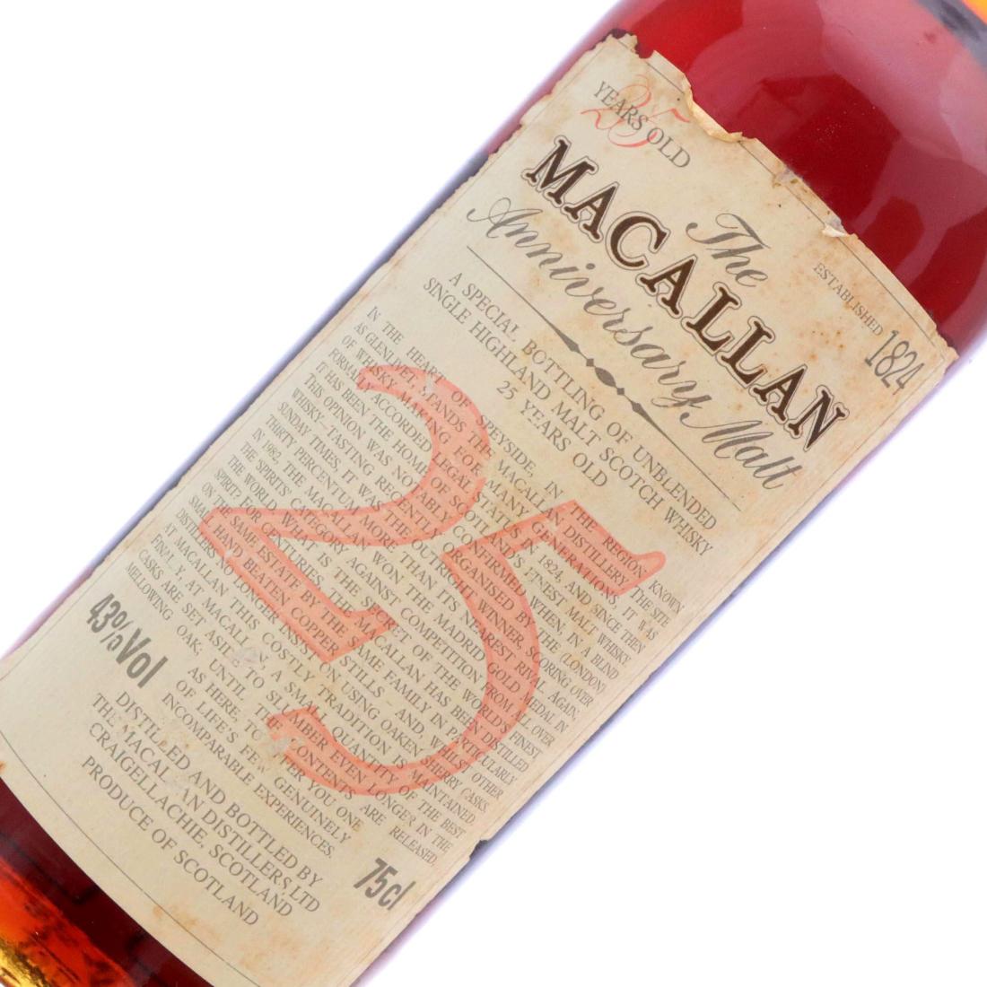 Macallan Anniversary Malt 25 Year Old