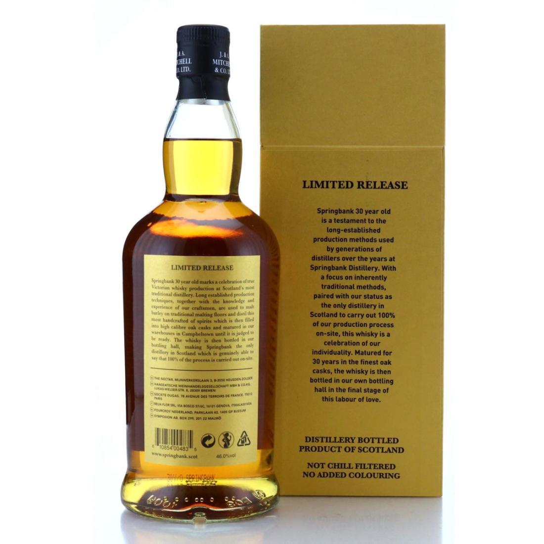 Springbank 30 Year Old 2024 Release