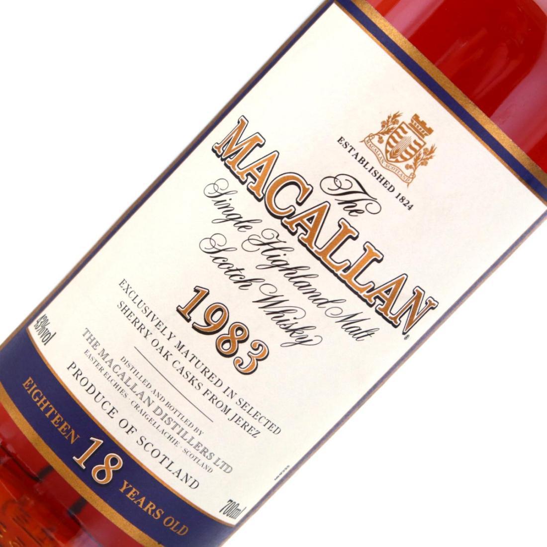 Macallan 1983 18 Year Old