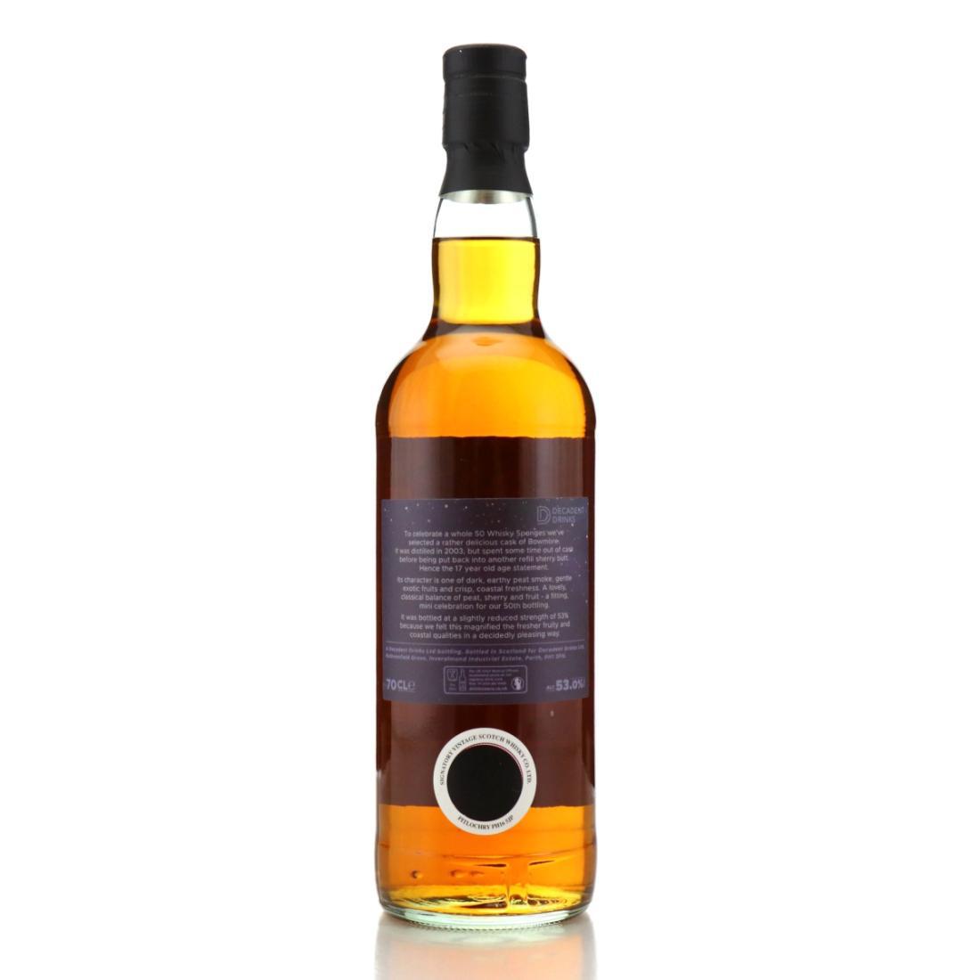 Bowmore 2003 Whisky Sponge 17 Year Old Edition No.50