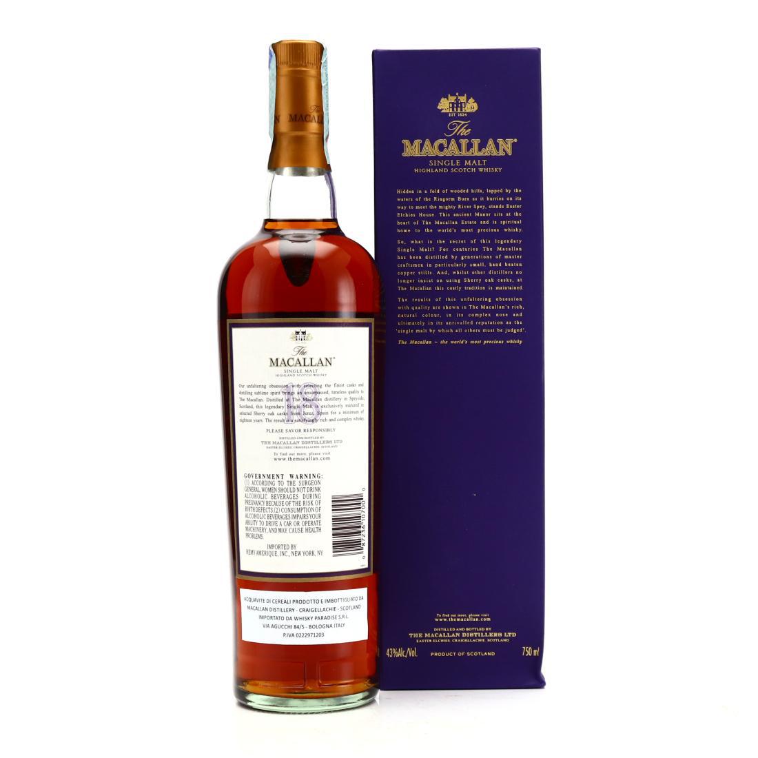 Macallan 1988 18 Year Old