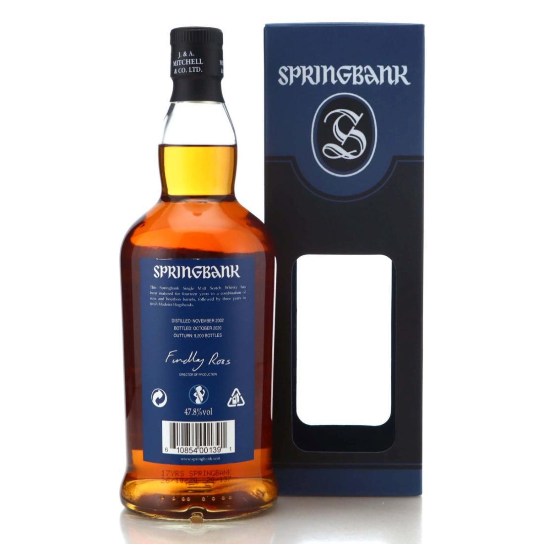 Springbank 2002 Madeira Wood 17 Year Old