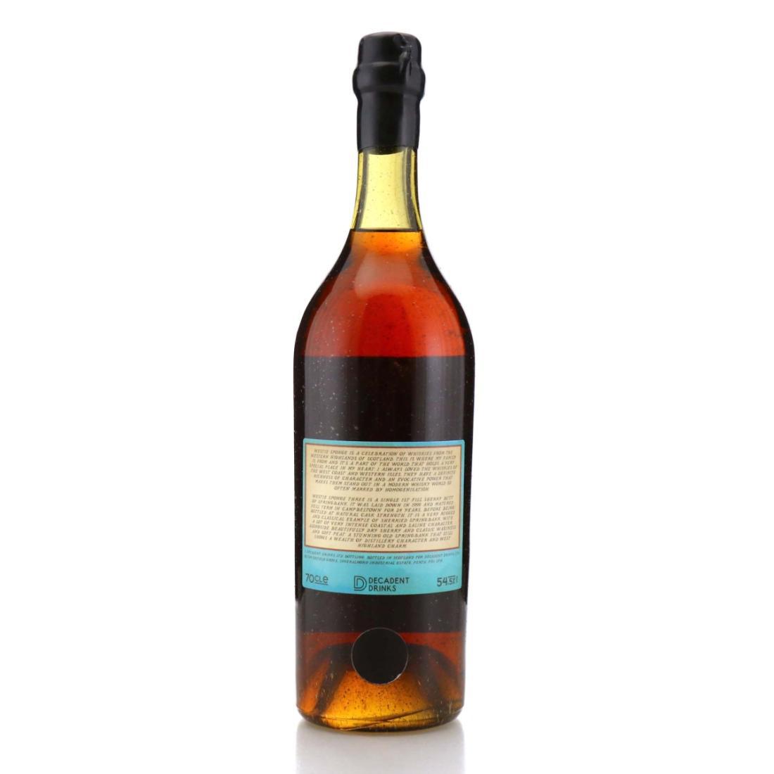 Springbank 1999 Whisky Sponge 24 Year Old - Westie Sponge 3