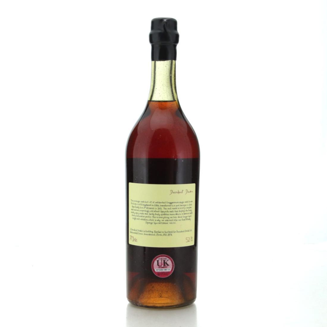 Cragganmore 1986 Whisky Sponge 37 Year Old Special Edition