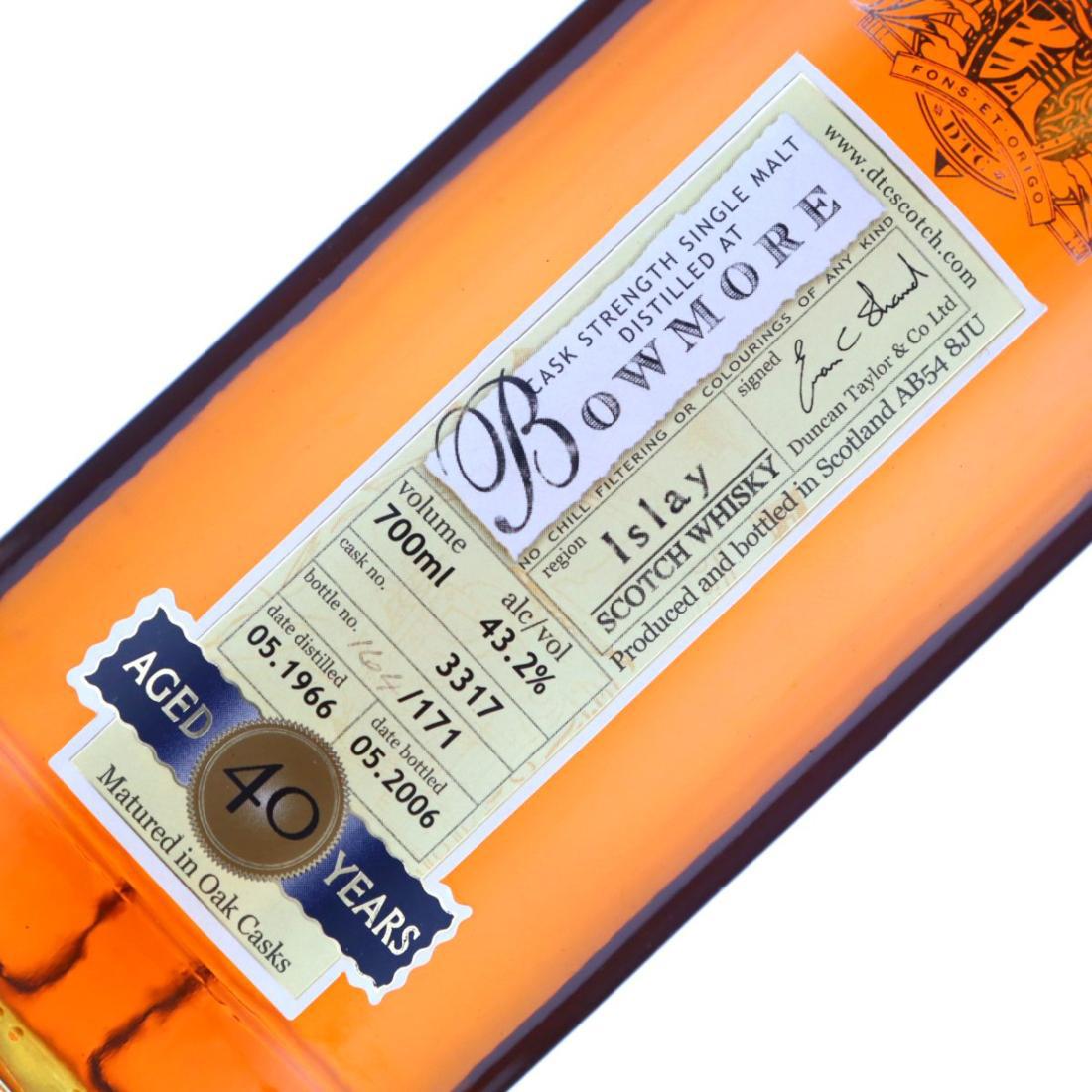 Bowmore 1966 Rare Auld 40 Year Old