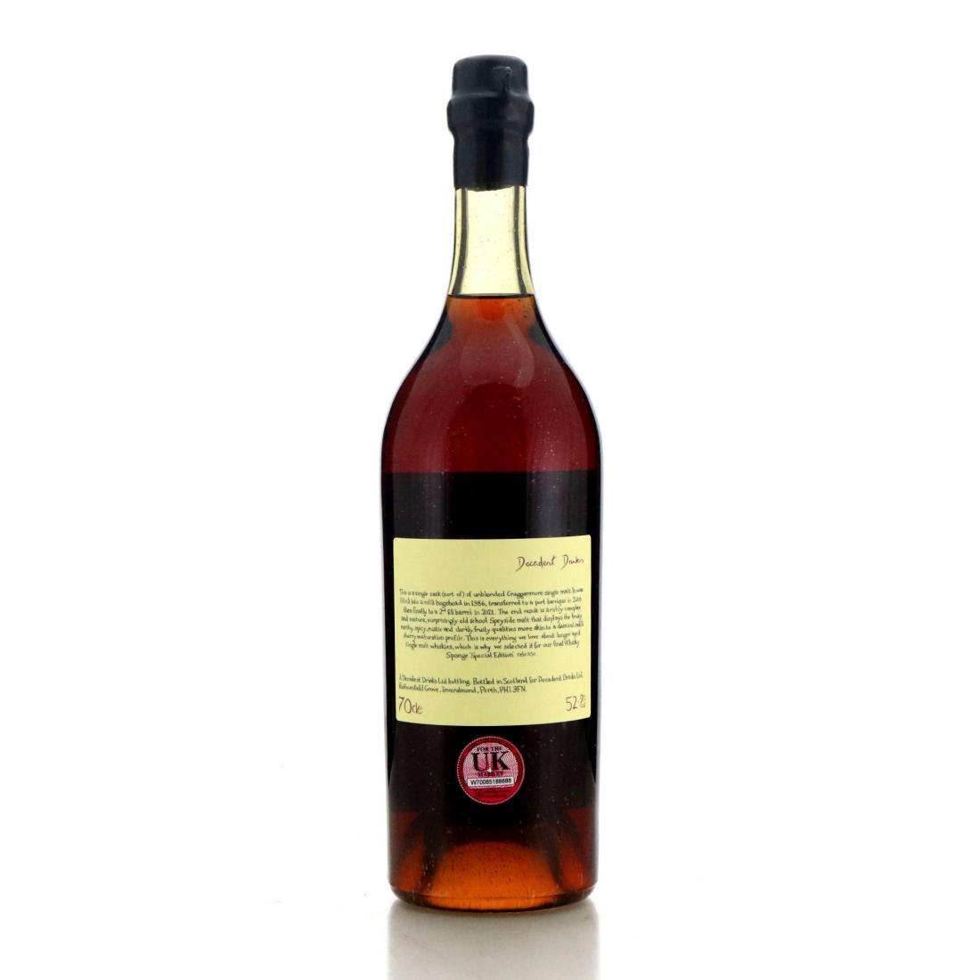 Cragganmore 1986 Whisky Sponge 37 Year Old Special Edition