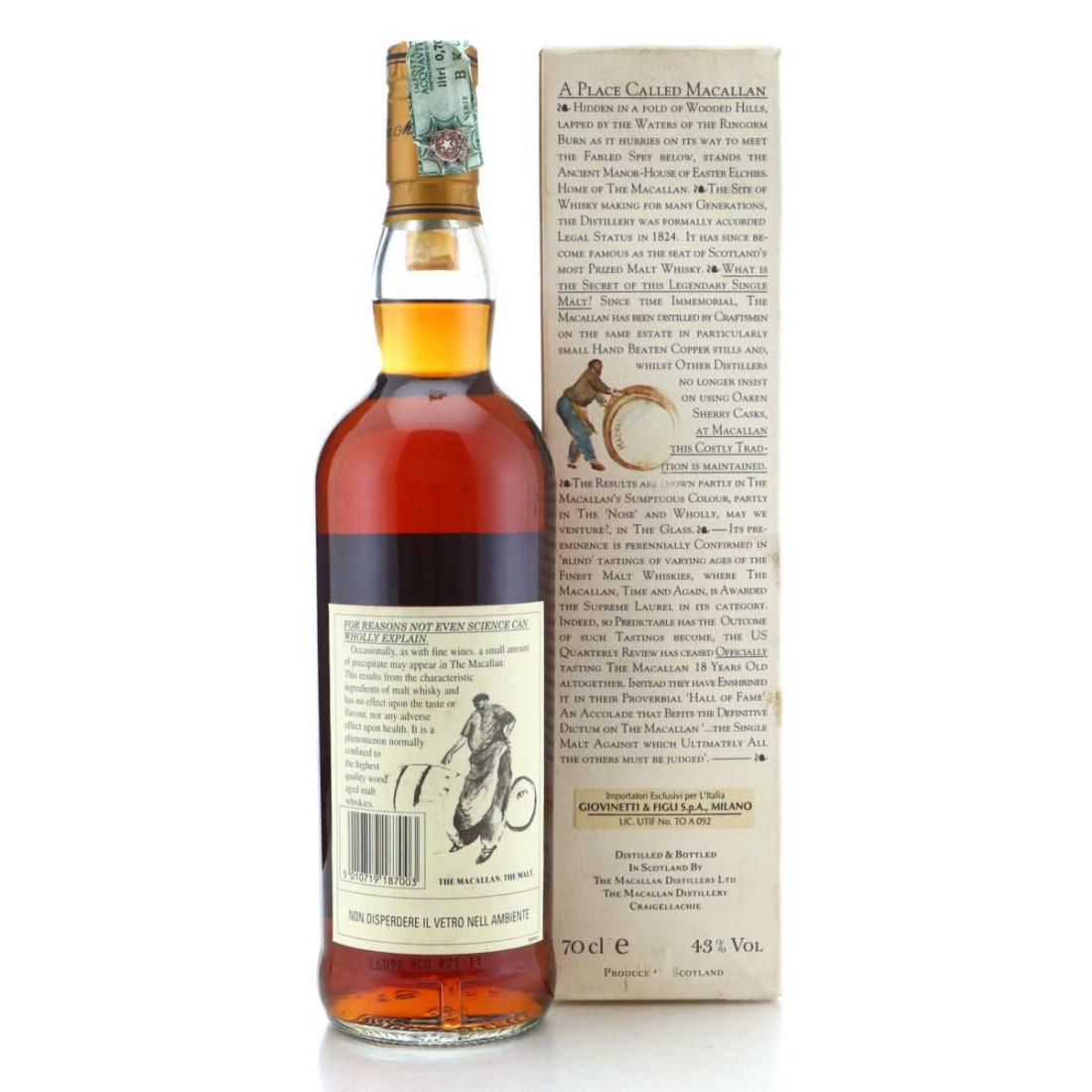 Macallan 1978 18 Year Old