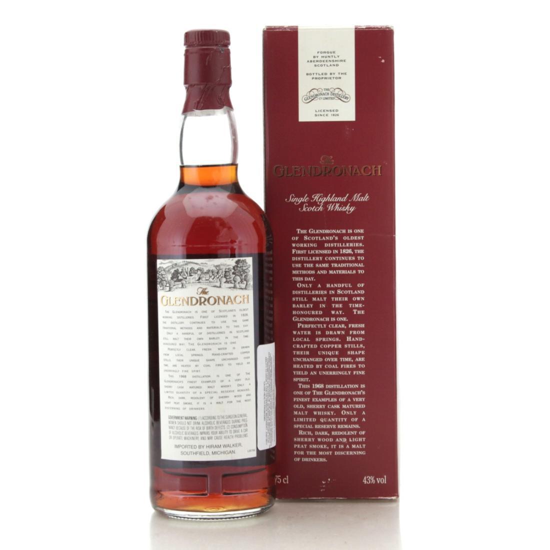 Glendronach 1968 100% Matured in Sherry Casks 25 Year Old