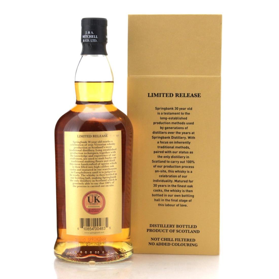 Springbank 30 Year Old 2023 Release