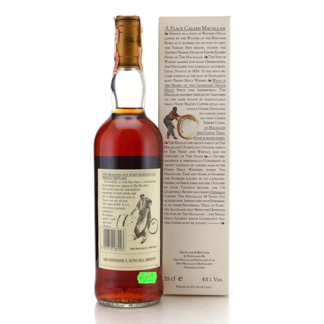 Macallan 1978 18 Year Old