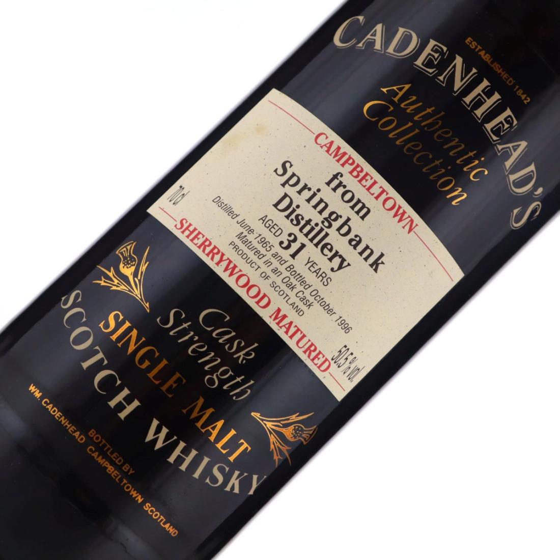 Springbank 1965 Cadenhead's Authentic Collection 31 Year Old