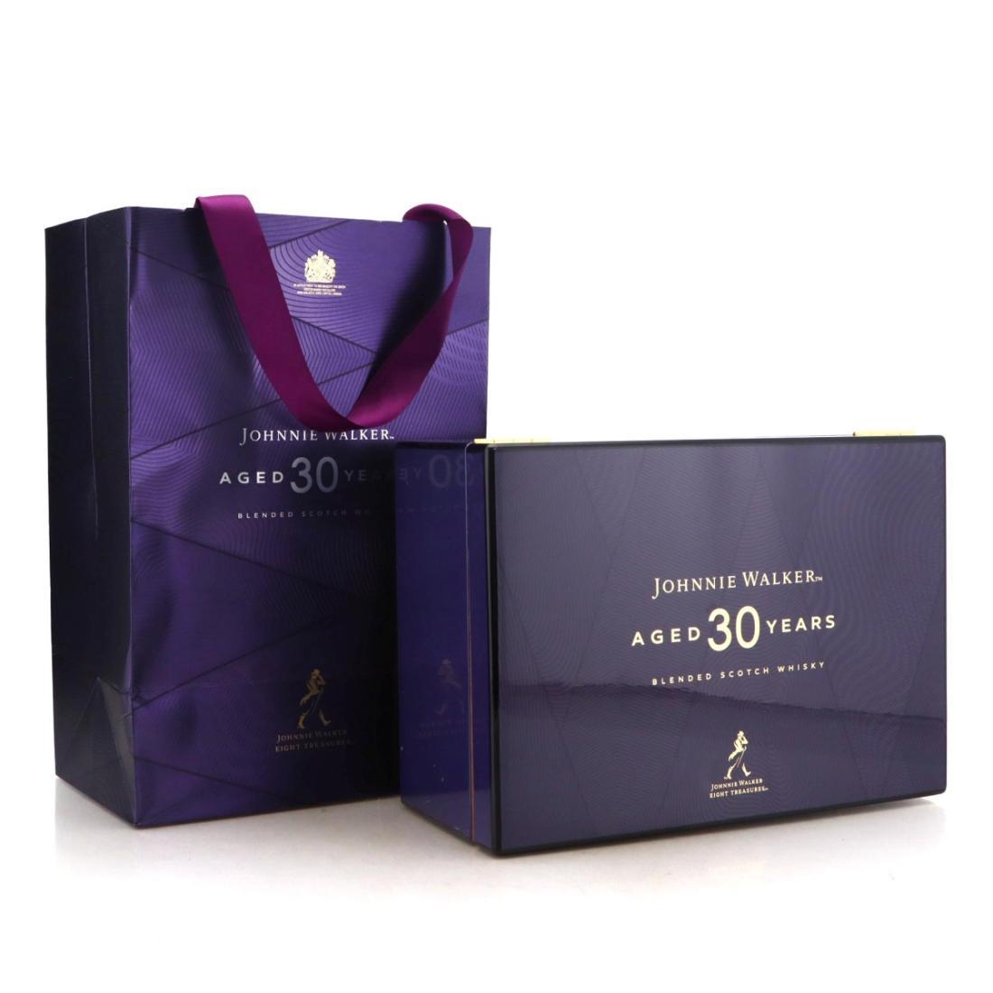 Johnnie Walker 30 Year Old Eight Treasures with Cigar Box Glasses Set