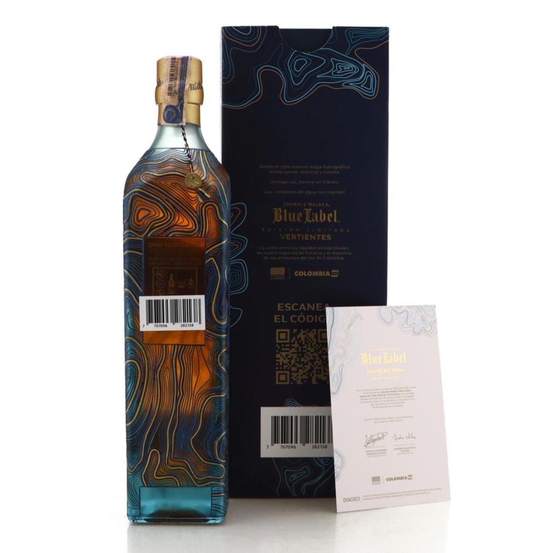 Johnnie Walker Blue Label Aguas De Vida Vertientes Dorado