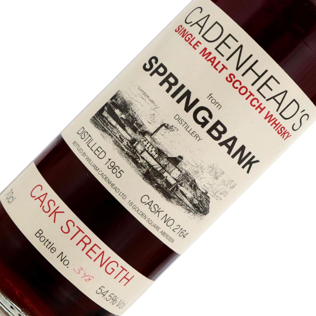 Springbank 1965 Cadenhead's Cask Strength