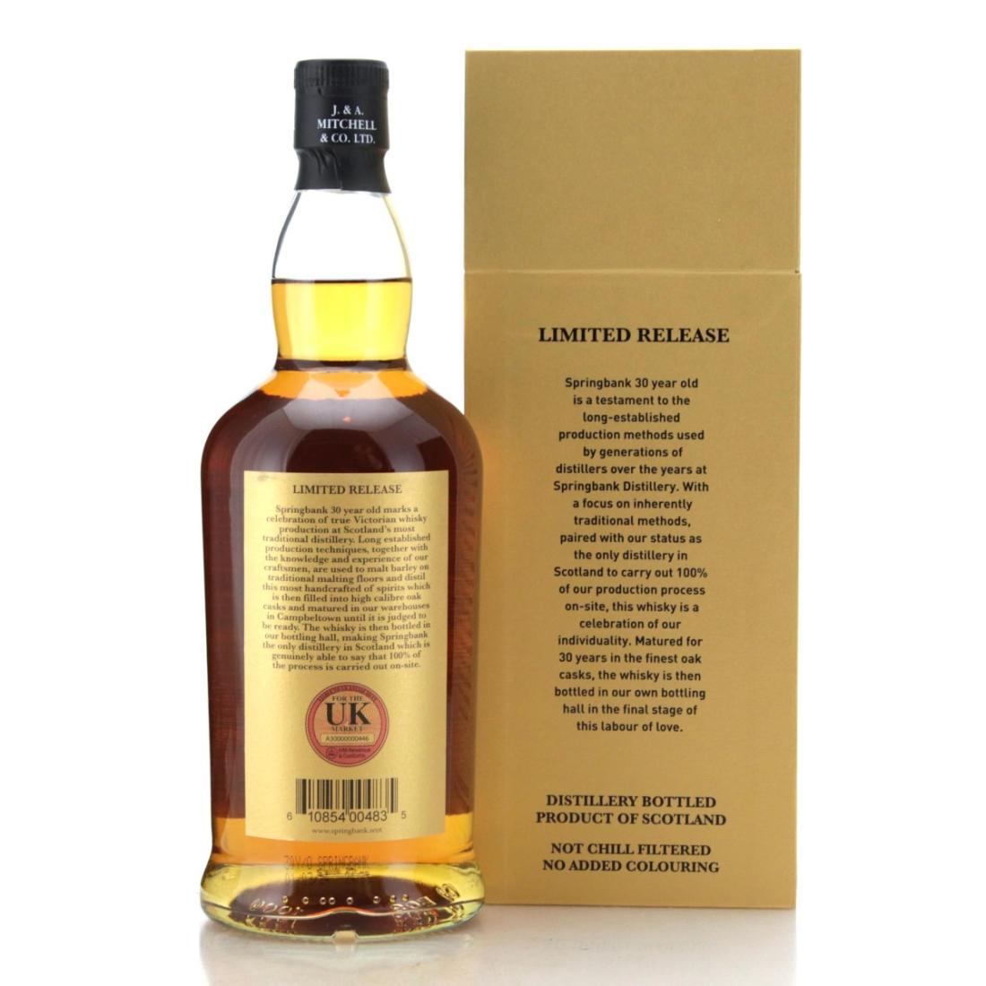 Springbank 30 Year Old 2024 Release