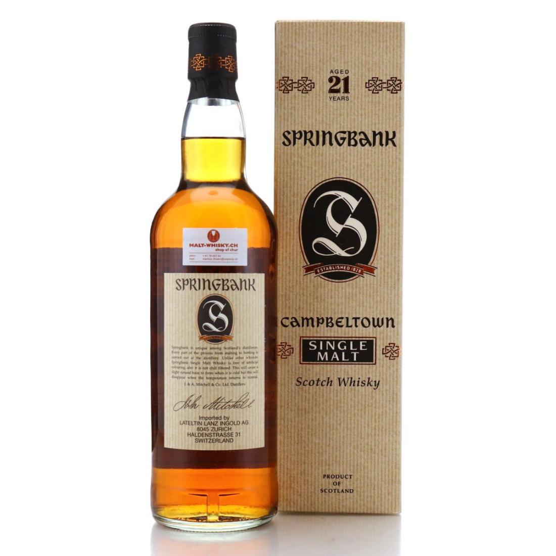 Springbank 21 Year Old