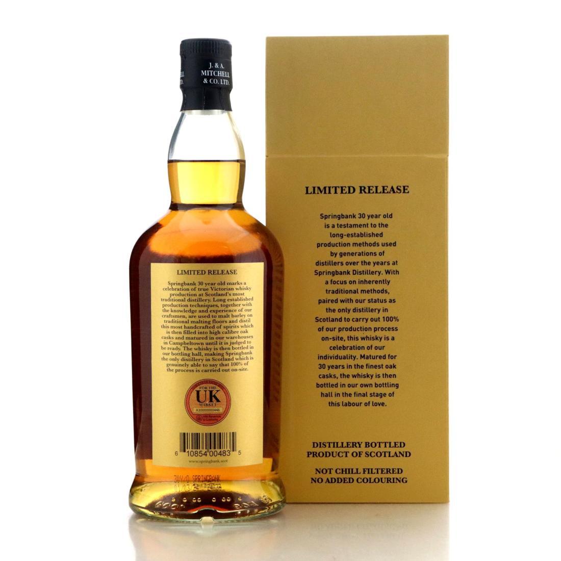 Springbank 30 Year Old 2024 Release