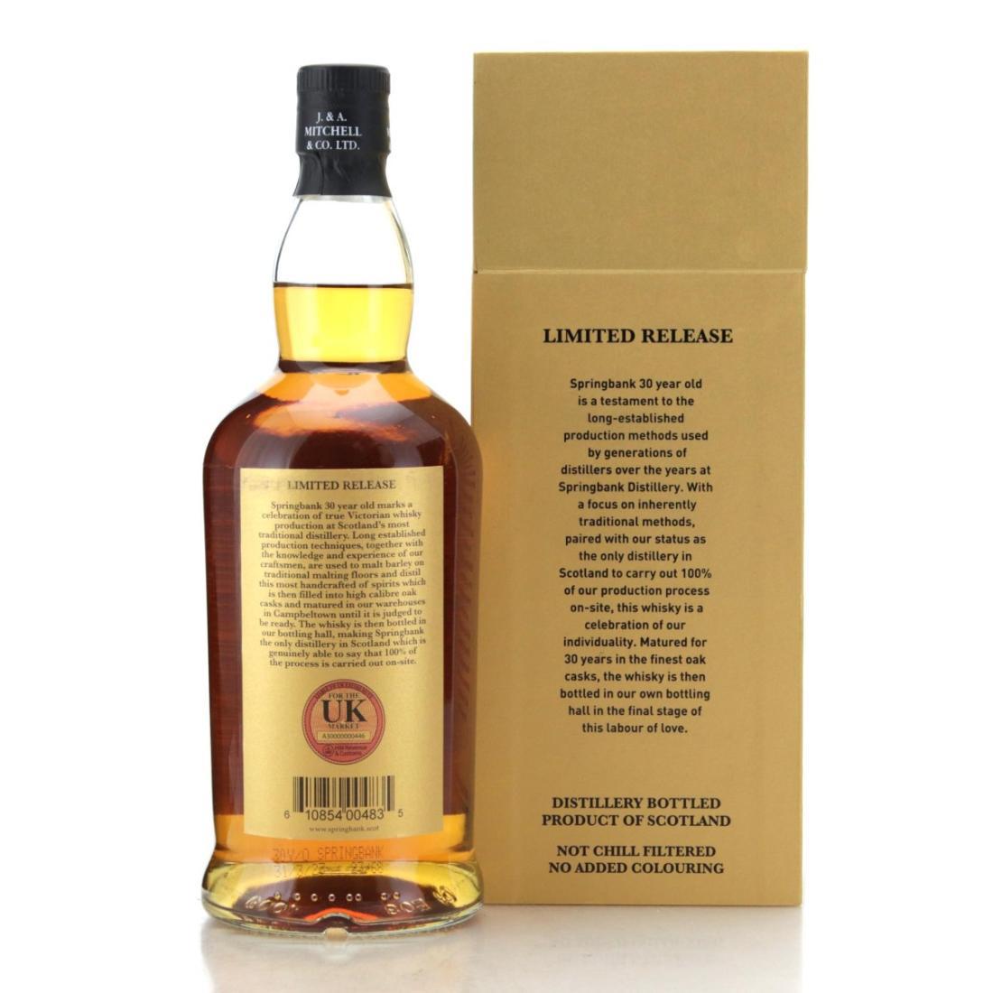 Springbank 30 Year Old 2023 Release